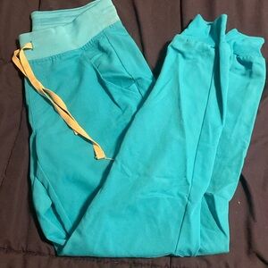 Figs scrub pants teal
